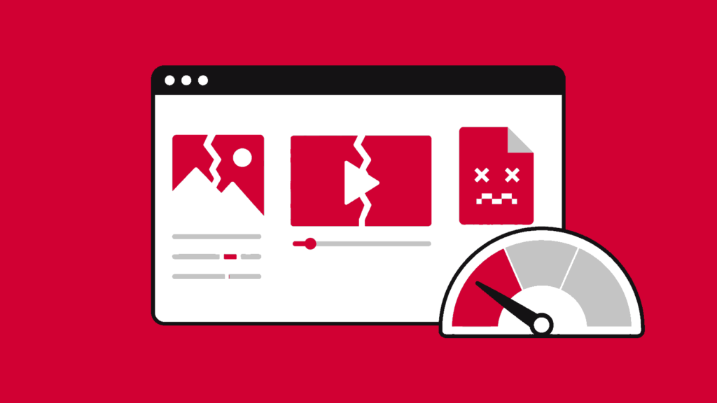 Ilustração minimalista sobre 7 erros no site que fazem o Google Ads parecer pior do que é