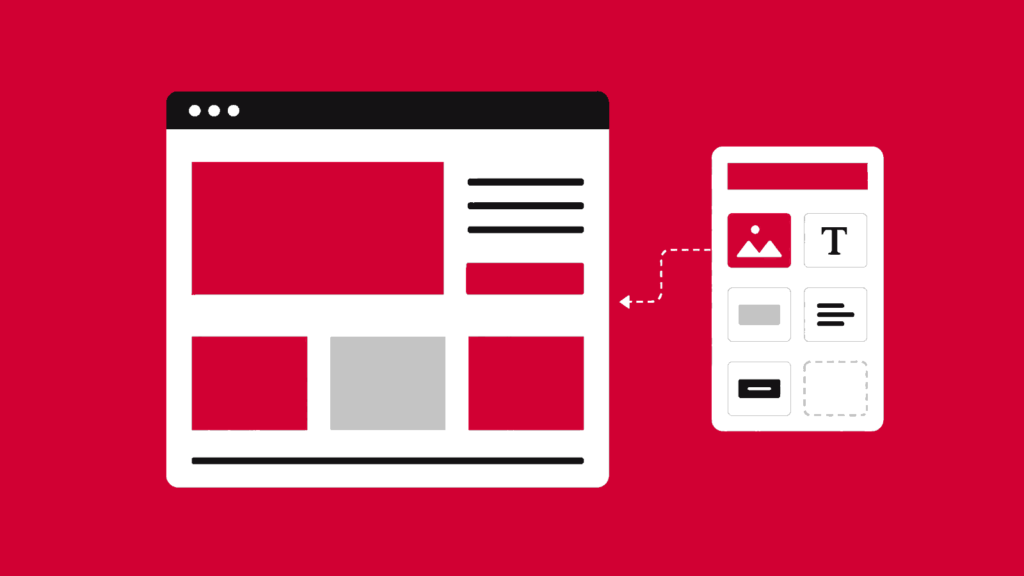 Ilustração minimalista sobre O WordPress precisa mesmo do Elementor?