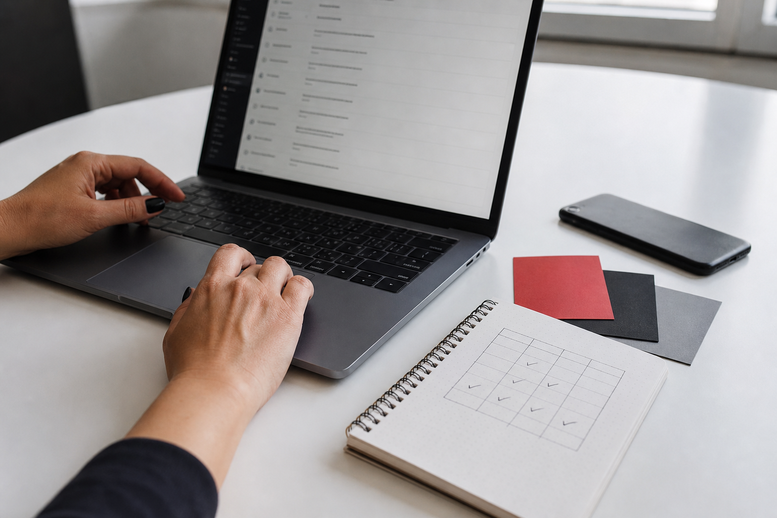 Profissional analisando critérios para escolher plugins de um site WordPress